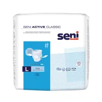 Seni Active Classic. large 100-135 cm, elastyczne majtki chłonne, 30 sztuk