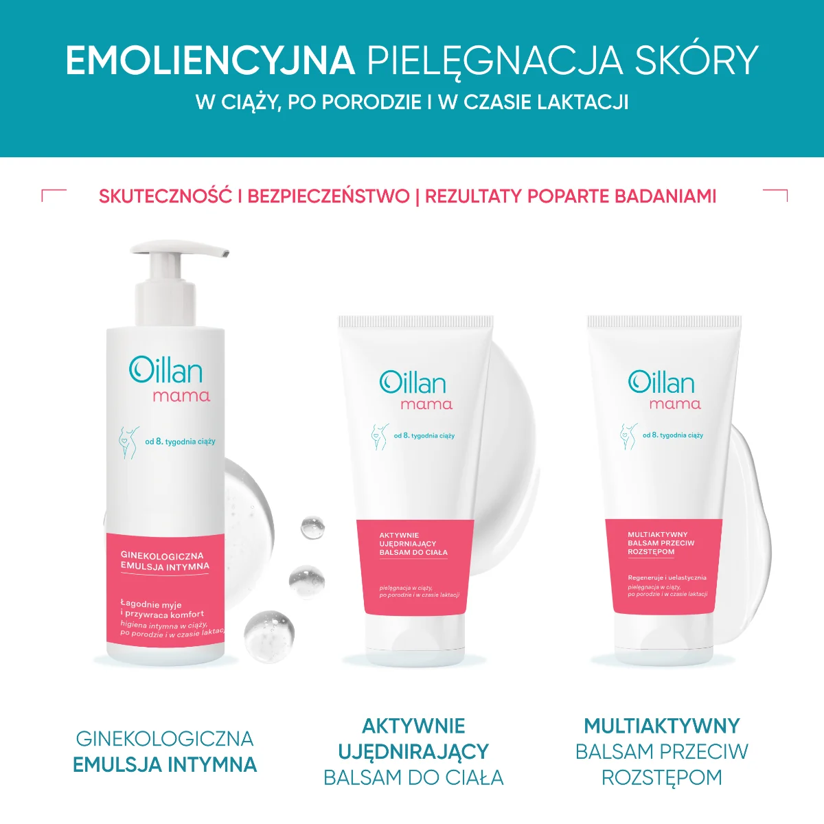 Oillan Mama Aktywnie ujędrniający balsam do ciała, 200 ml
