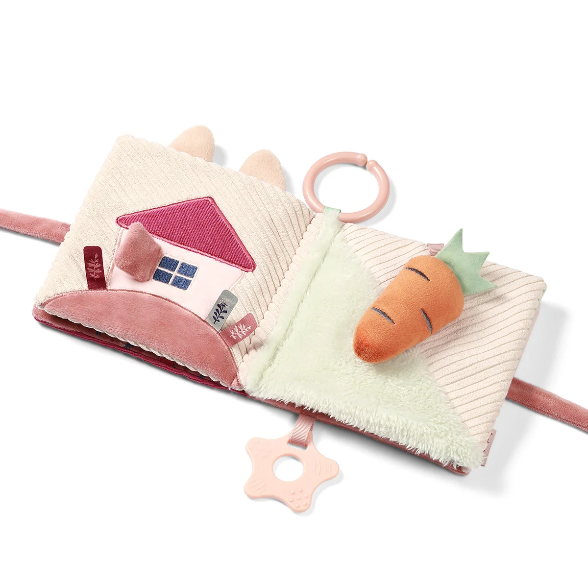 Babyono książeczka sensoryczna Rabbit Karo, 1 sztuka