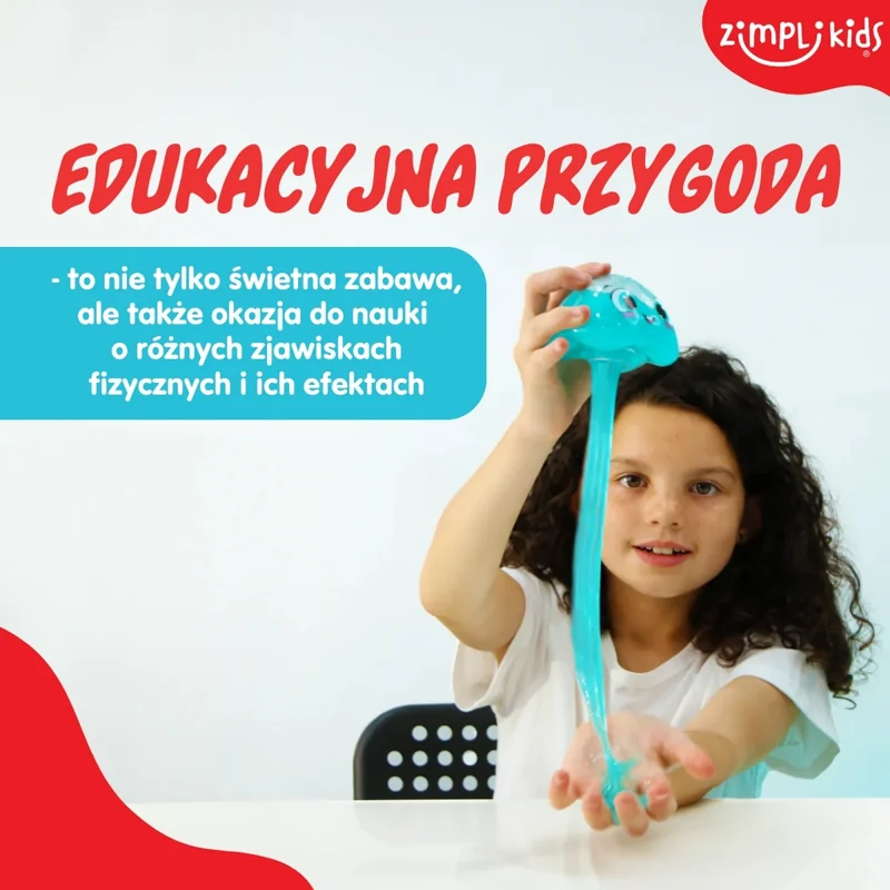 Zimpli Kids Glowy Gellfish Slime świecąca meduza, zabawka 3+