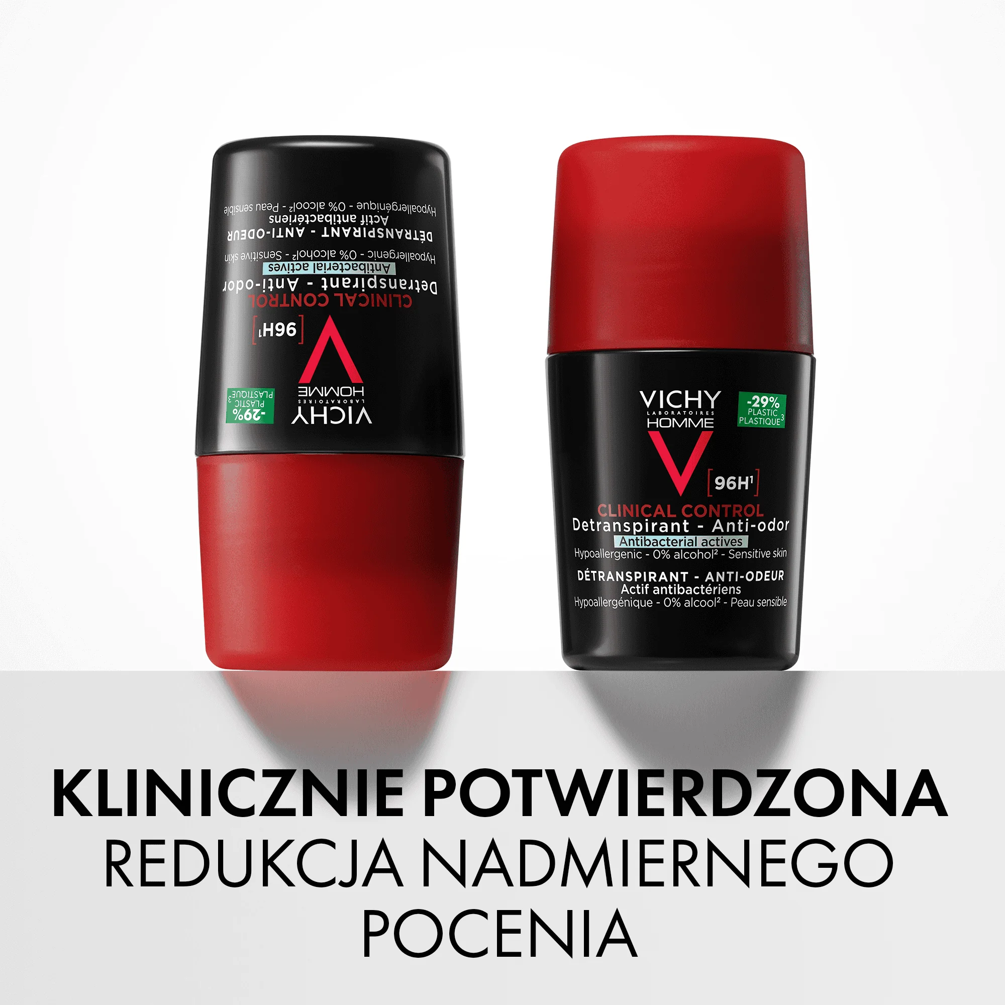 Vichy Homme Clinical Control 96 H antyperspirant w kulce, 50 ml
