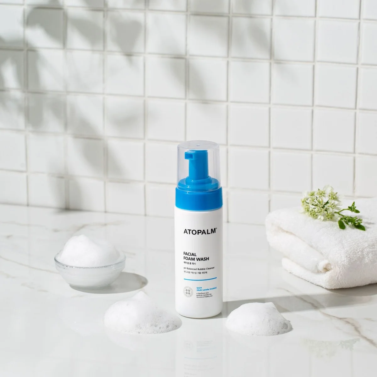 Atopalm Facial Foam Wash delikatna pianka do mycia twarzy dla skóry wrażliwej i suchej, 150 ml