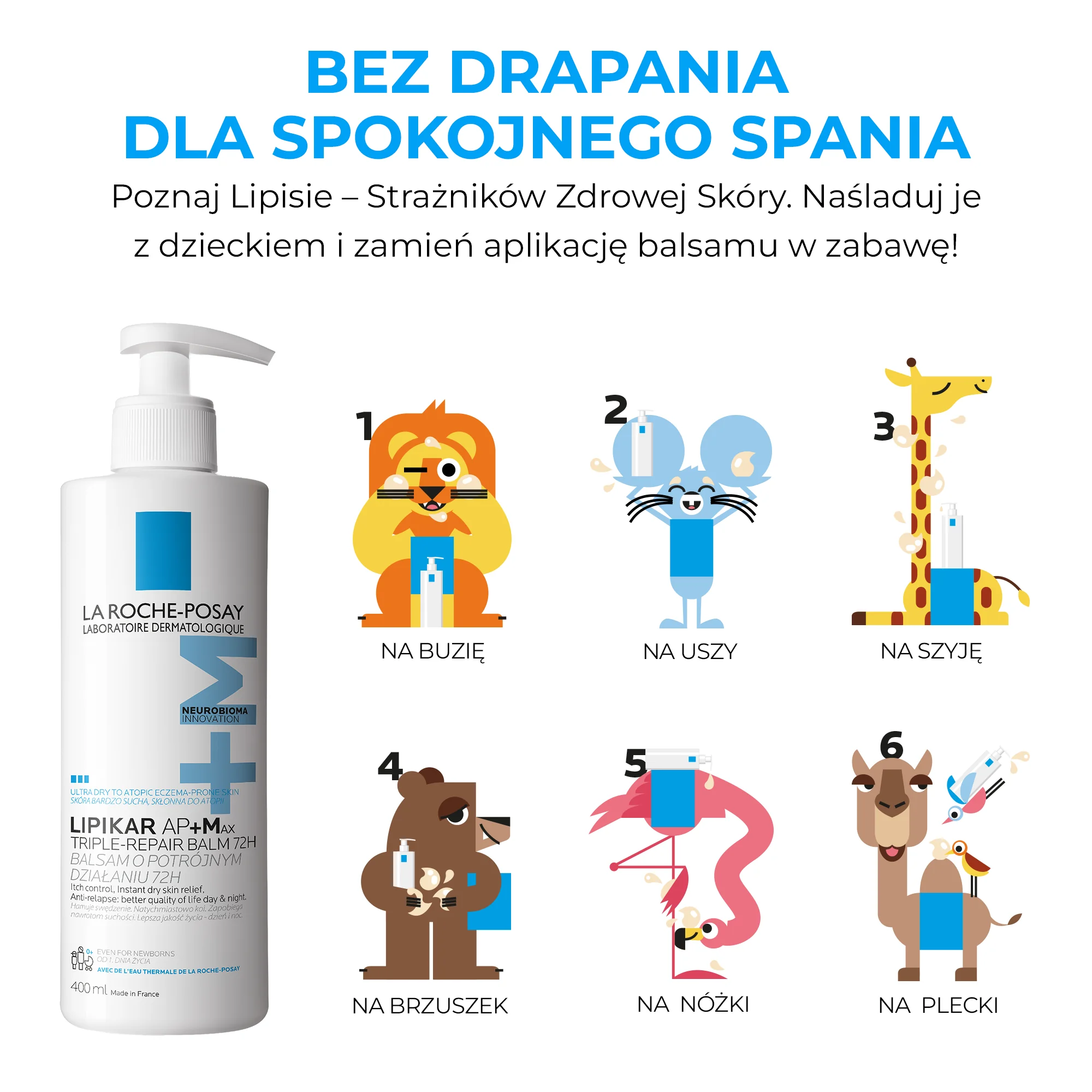 La Roche-Posay Lipikar AP+Max balsam regenerujący, 400 ml