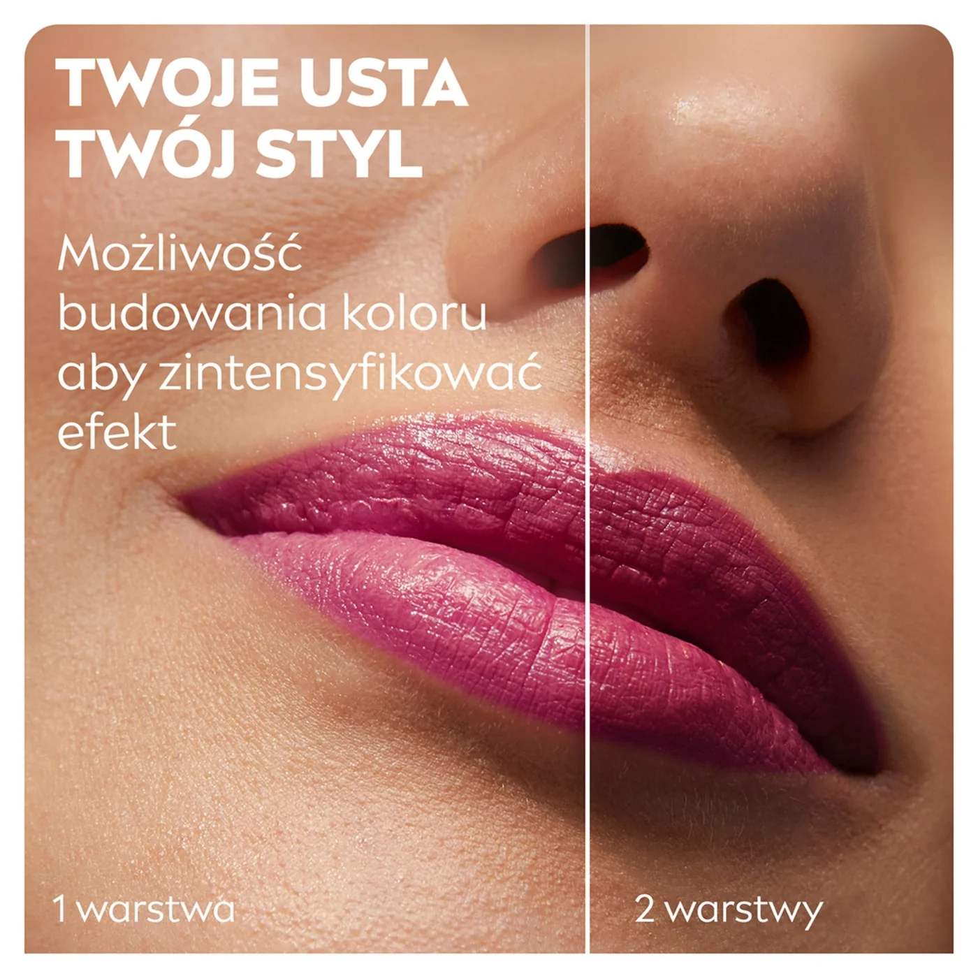 Nivea Caring Beauty 3w1 pomadka pielęgnująca Pink, 4,8 g