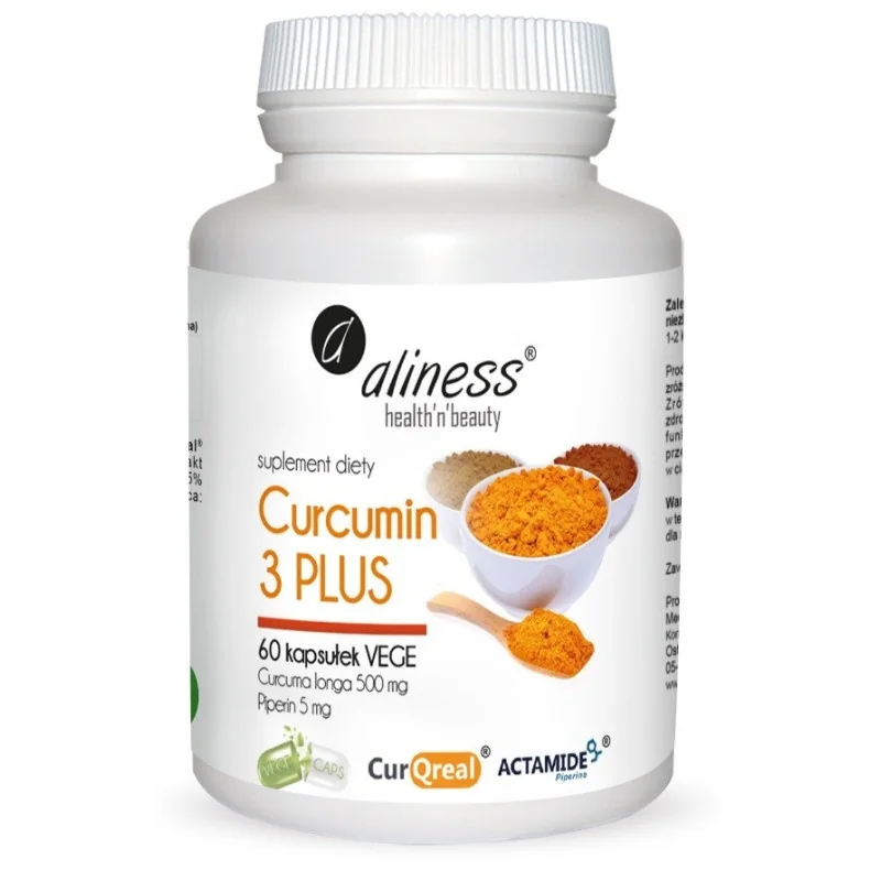 Aliness® Curcumin 3 PLUS 60 kapsułek vege