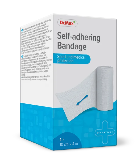 Self-adhering Bandage Dr.Max, samoprzylepny bandaż elastyczny 10 cm x 4 m, 1 sztuka