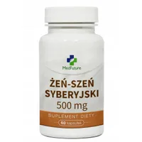 Żeń-szeń Syberyjski, suplement diety, 500 mg, 60 kapsułek