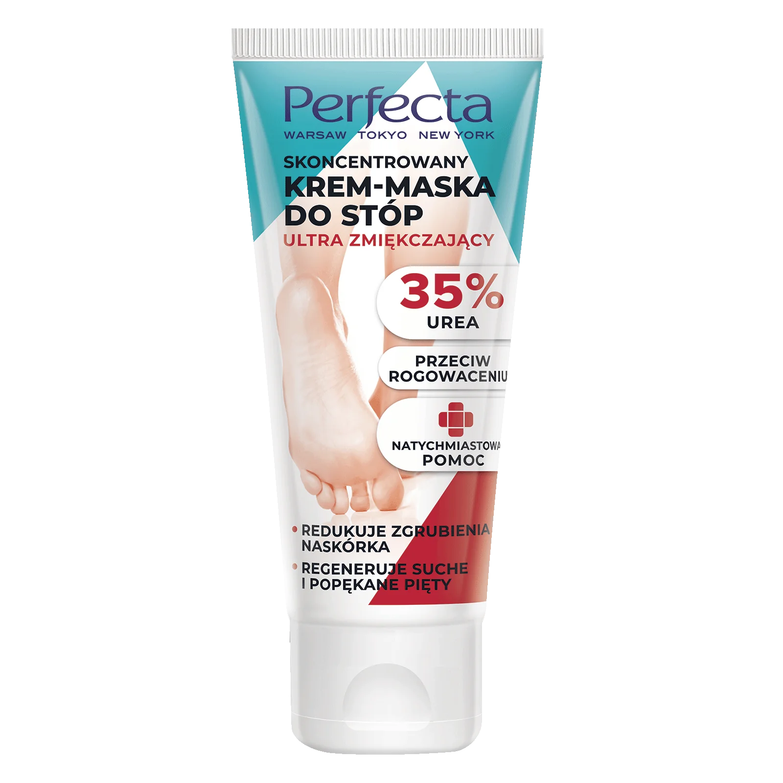Perfecta skoncent skoncentrowany krem-maska do stóp ultra zmiękczający 35% Urea, 80 ml