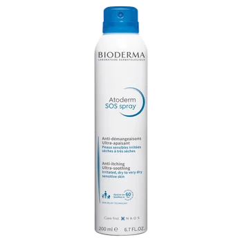 Bioderma Atoderm SOS ultra łagodzący spray eliminujący swędzenie skóry, 200ml
