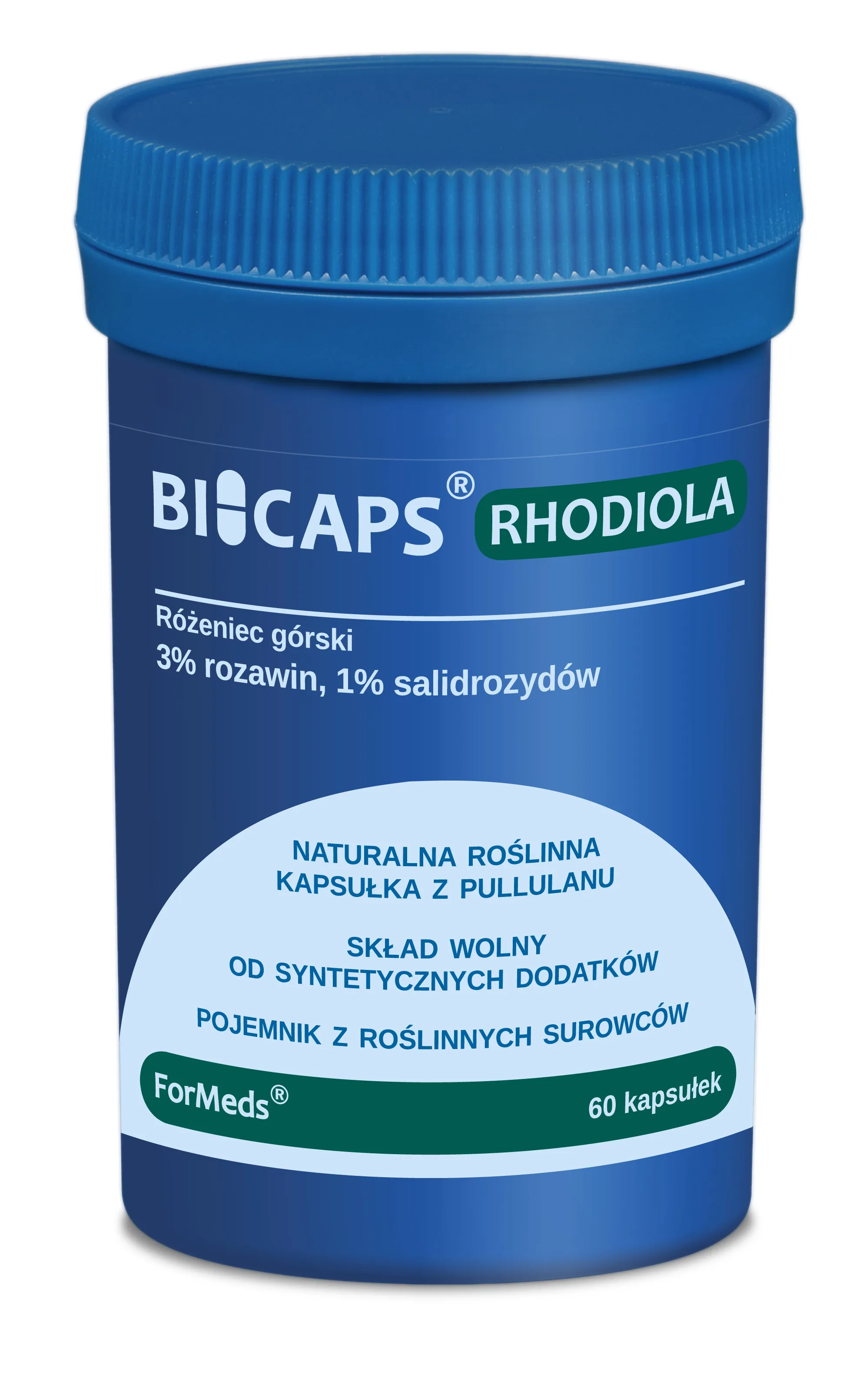 ForMeds Bicaps Rhodiola, suplement diety, 60 kapsułek