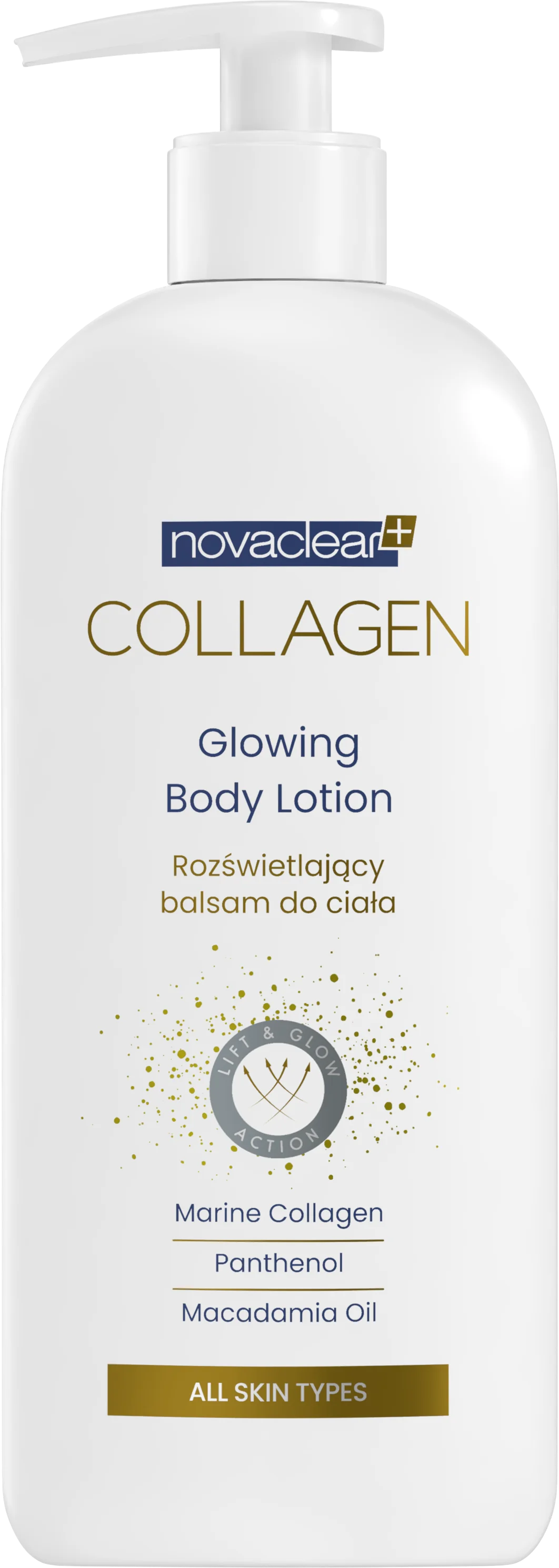 Novaclear Collagen rozświetlający balsam do ciała, 180 ml