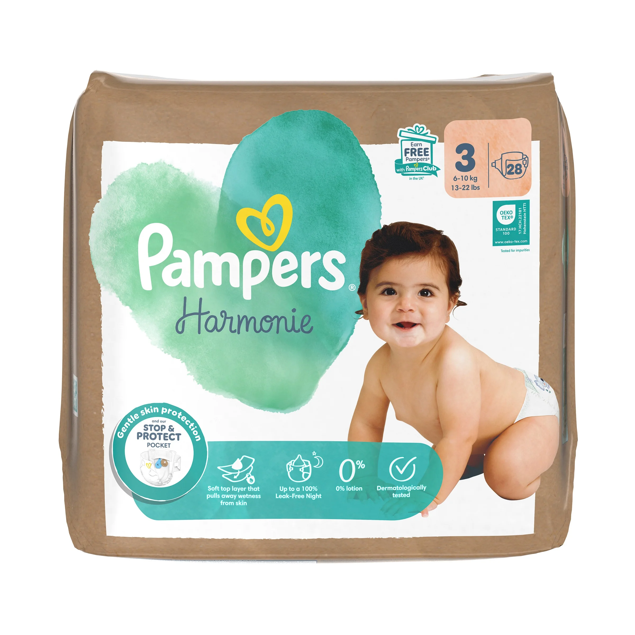 Pampers Harmonie new baby pieluszki rozmiar 3 6-10kg, 28 sztuk