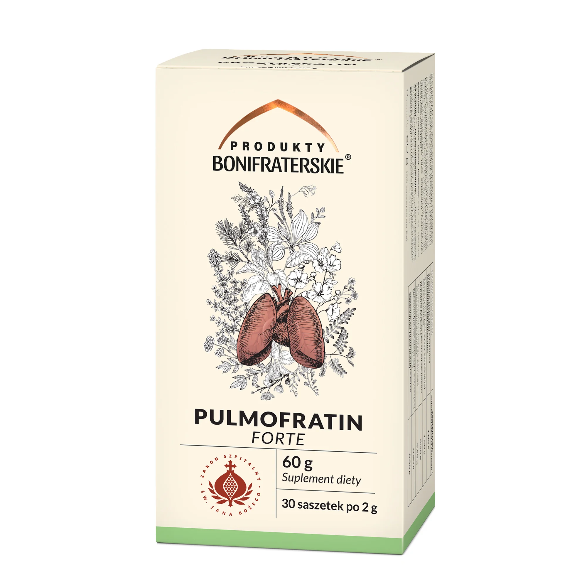 Produkty bonifraterskie Pulmofratin Forte Fix zioła do zaparzania, 30 saszetek x 2 g