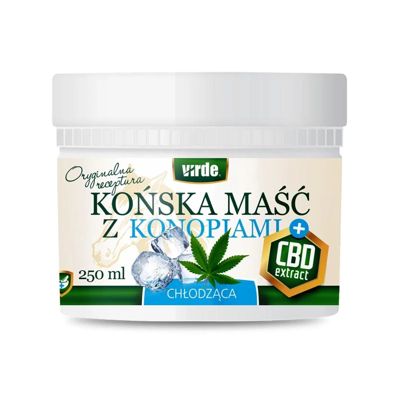 Virde końska maść chłodząca z konopiami i CBD, 250 ml