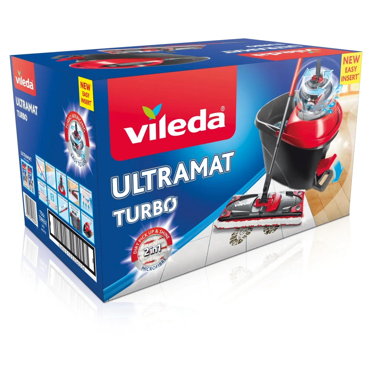 Vileda Ultramax Turbo mop obrotowy z drążkiem + wiadro