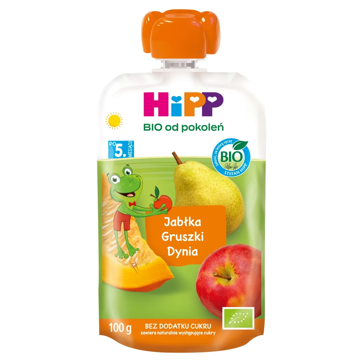 HiPP BIO od pokoleń jabłka-gruszki-dynia po 5. miesiącu, 100 g