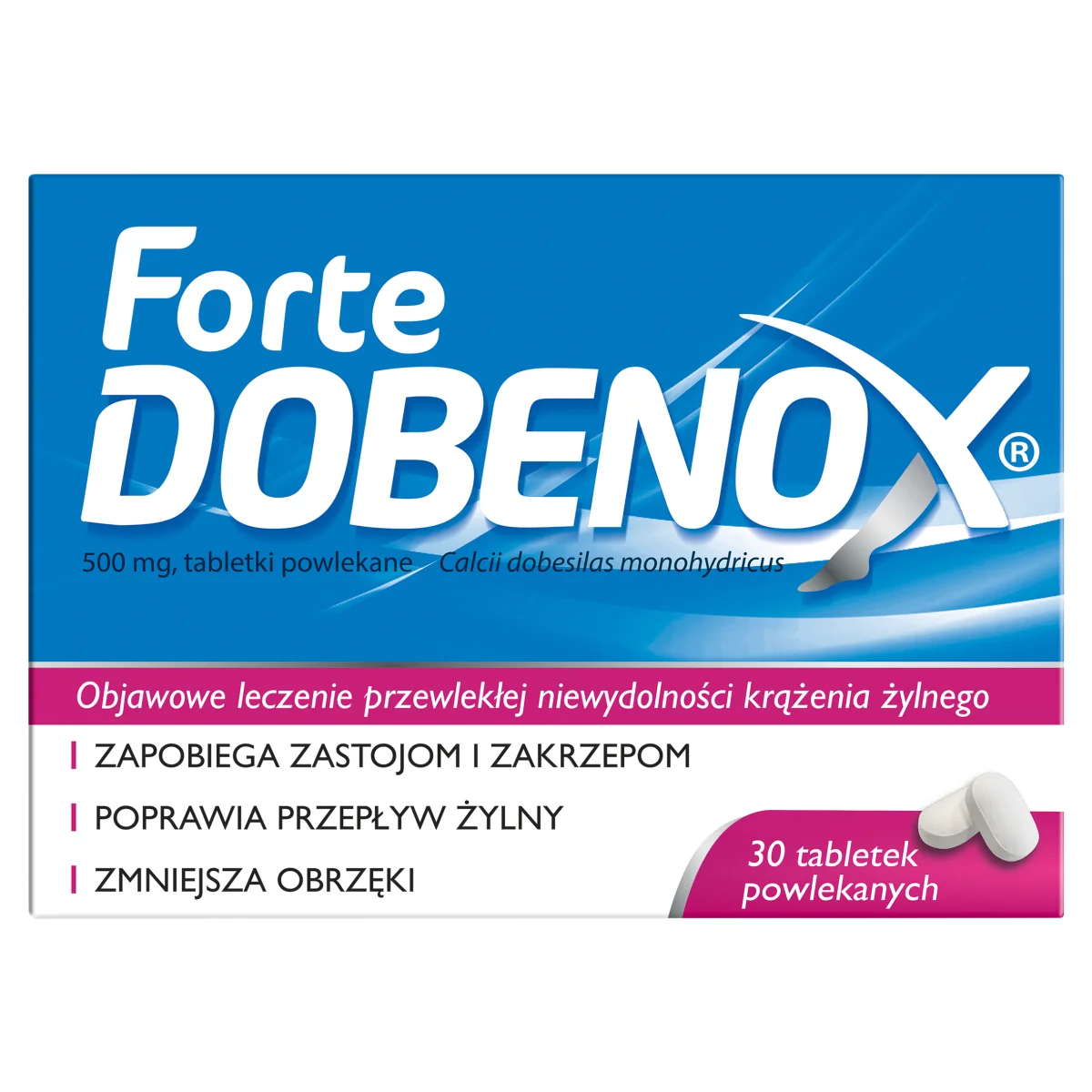 Dobenox Forte 500 mg, 30 tabletek powlekanych
