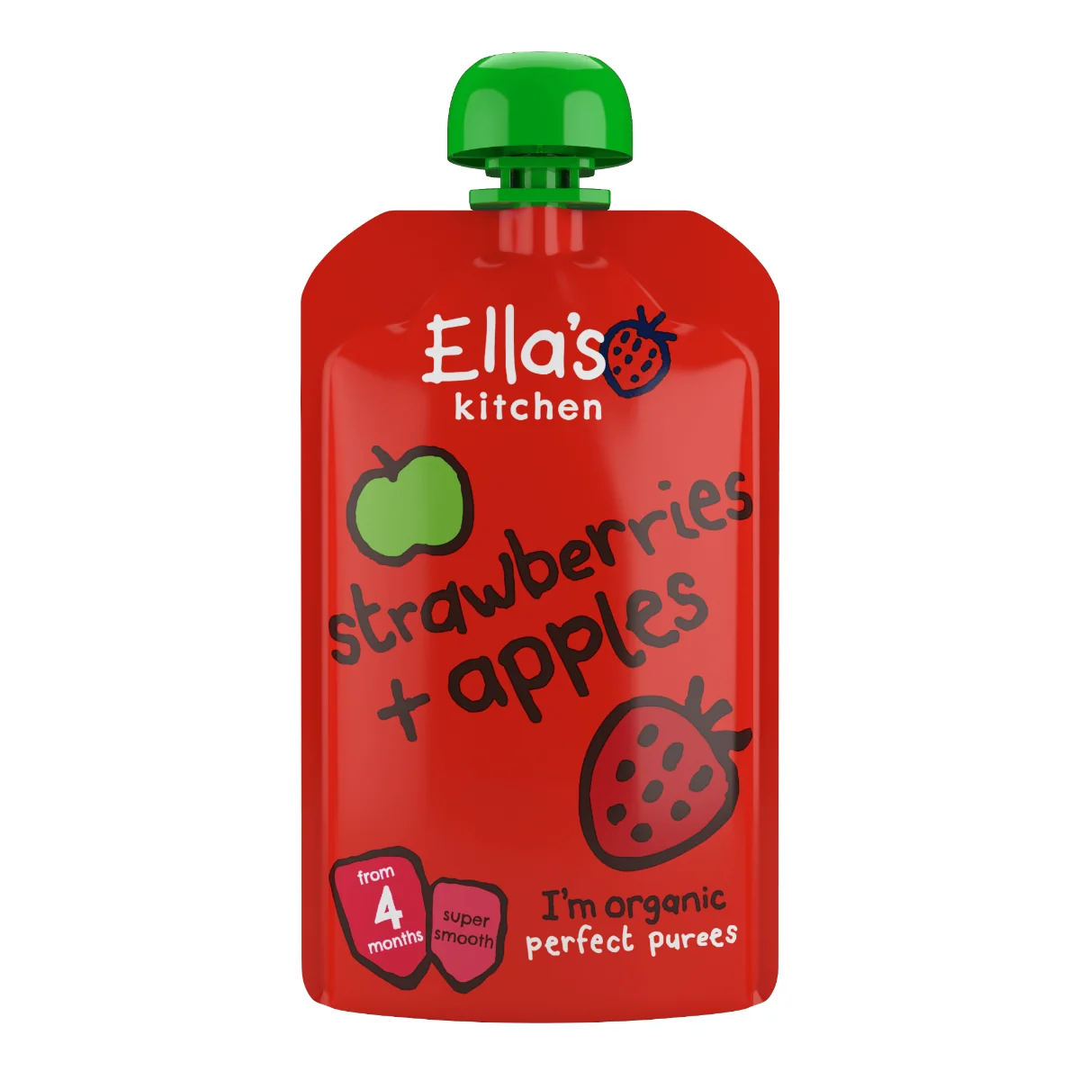 Ella's Kitchen BIO mus Truskawka i jabłko, 120 g