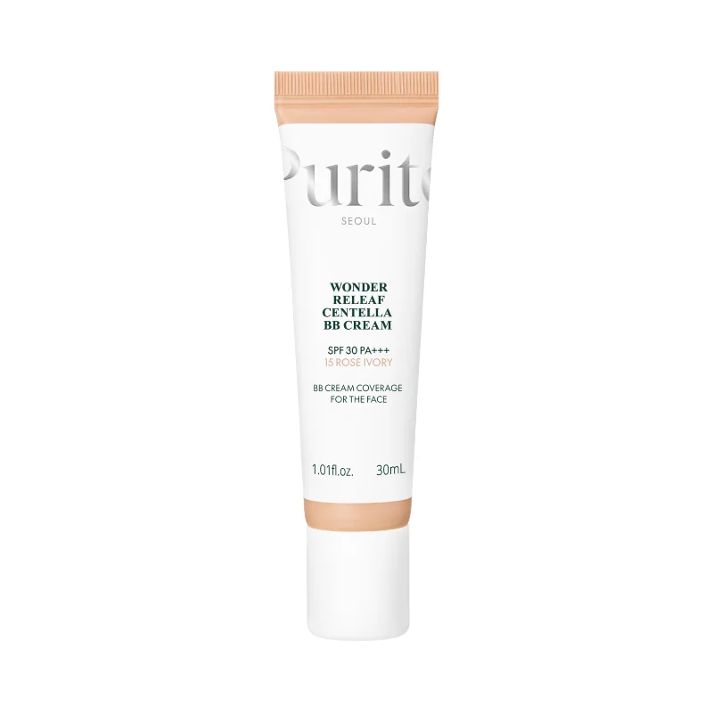 Purito Wonder Releaf Centella regenerujący krem BB z wąkrotą azjatycką #15 Rose Ivory, 30 ml