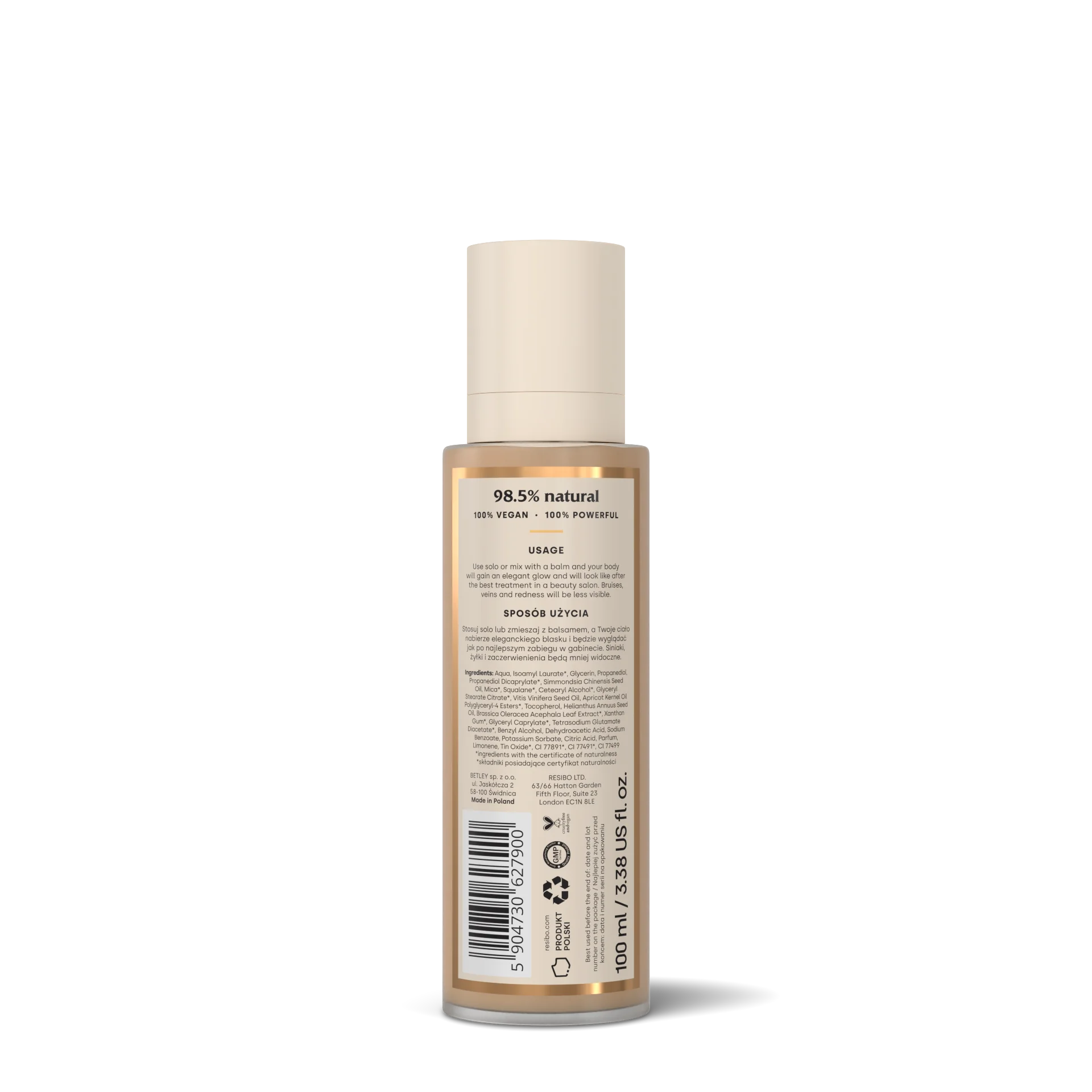 Resibo Mastertouch Body Balm rozświetlający balsam do ciała, 100 ml