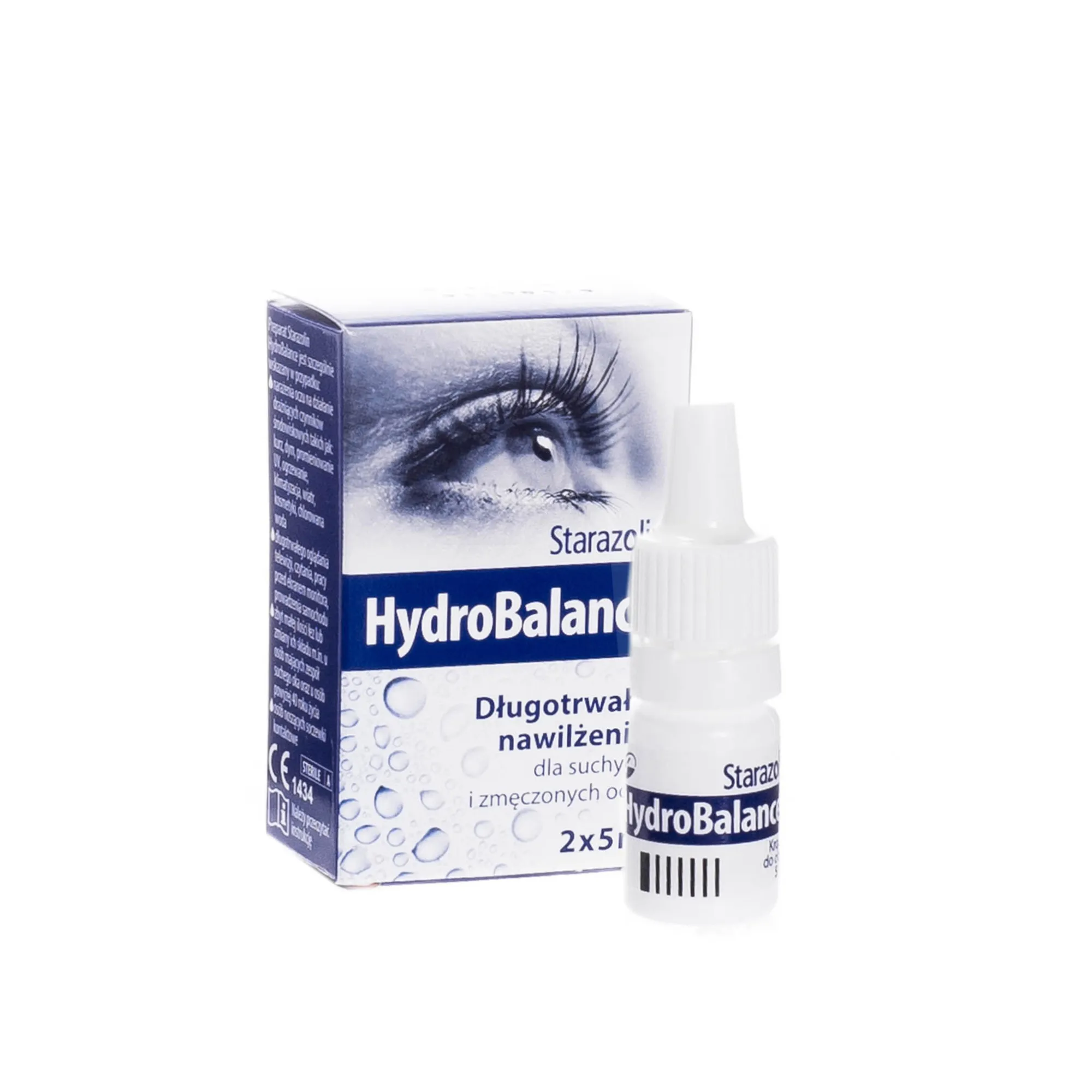Starazolin HydroBalance , długotrwałe nawilżenie dla suchych i zmęczonych oczu, 2x5 ml