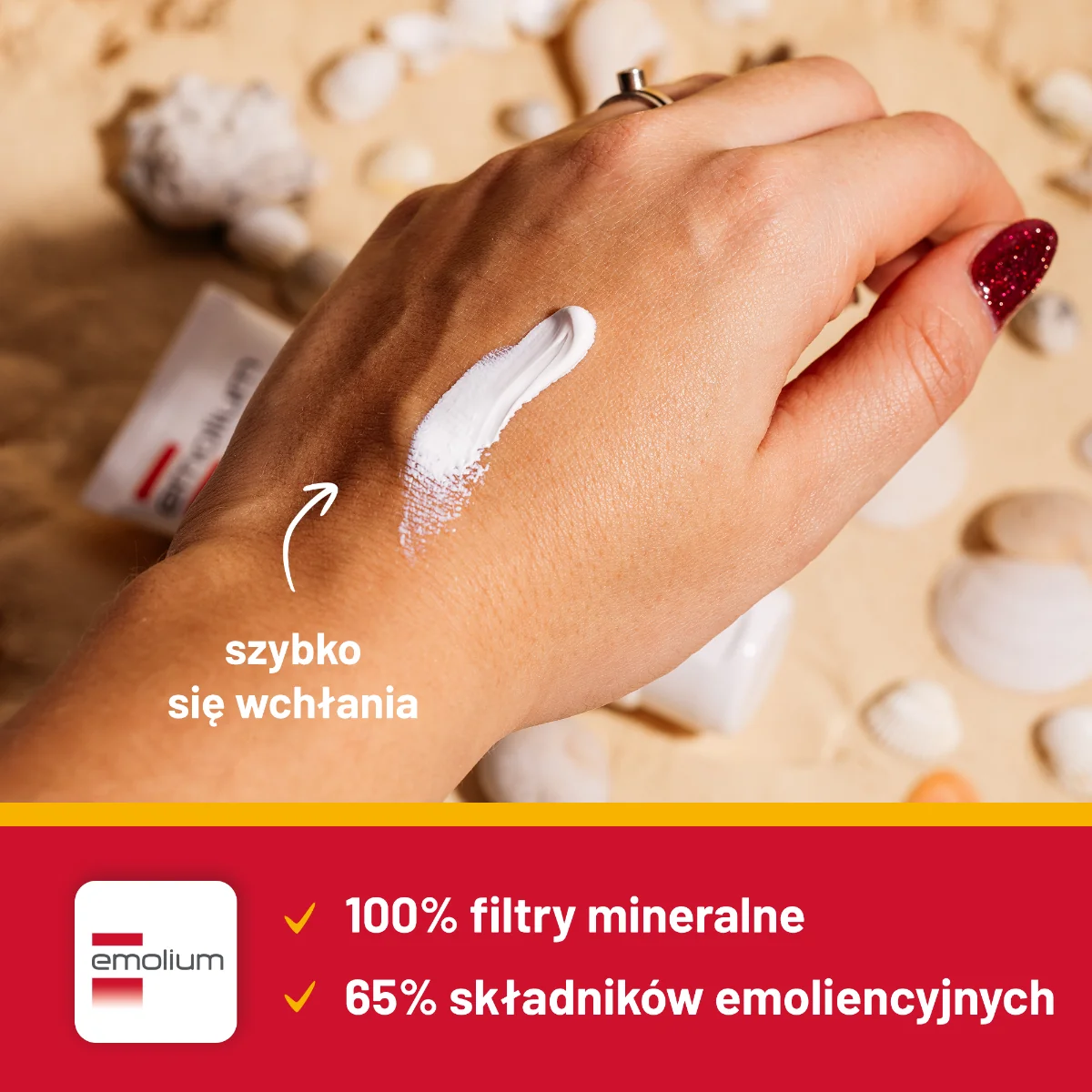 Emolium Suncare mineralny krem ochronny SPF 50+, 50 ml