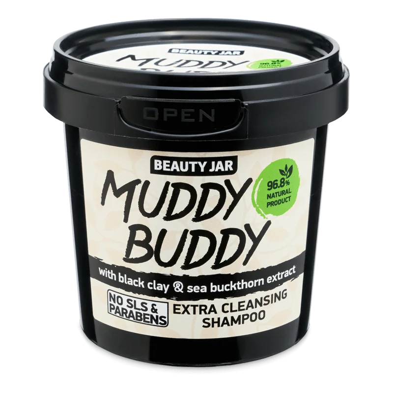 Beauty Jar Muddy Buddy oczyszczający szampon do włosów, 150 g