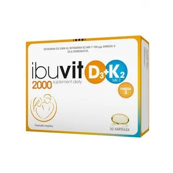 Ibuvit D3 2000 + K2 MK-7 Omega 3, suplement diety, 30 kapsułek 