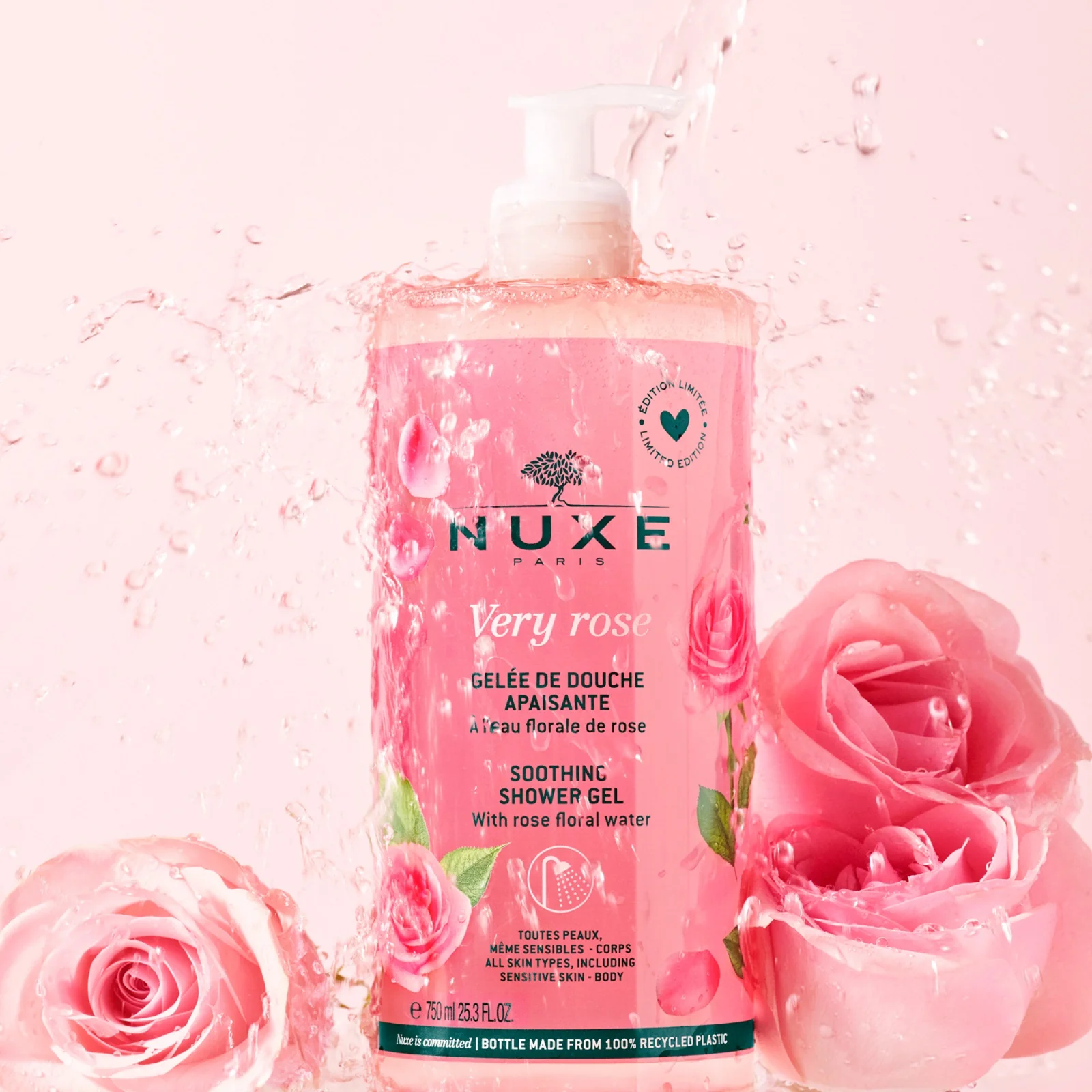 Nuxe Very Rose różany żel pod prysznic, 750 ml