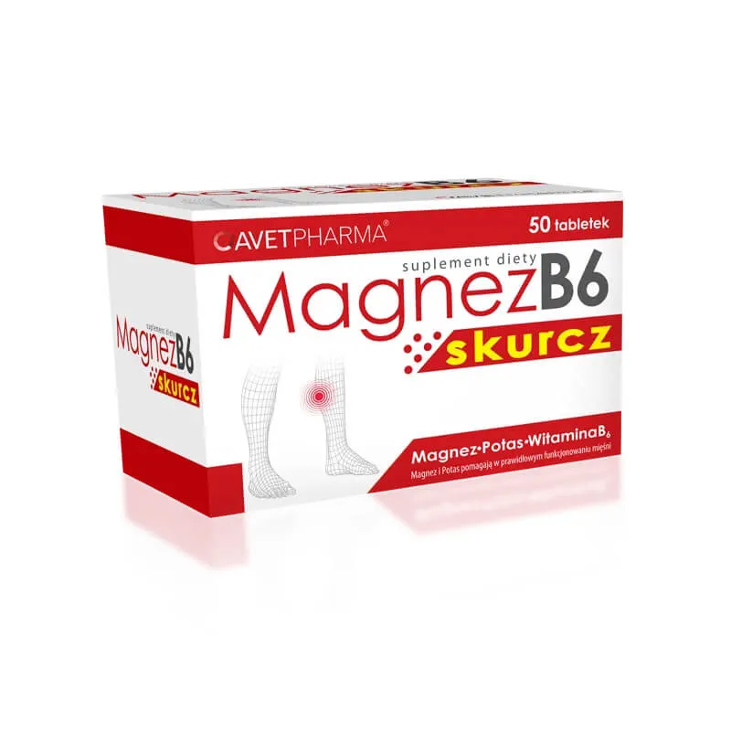Magnez B6 Skurcz, suplement diety, 50 tabletek powlekanych