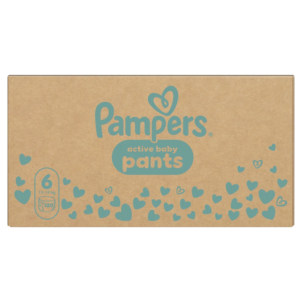 Pampers Active Baby Pants 6 pieluchomajtki, rozmiar 6, 13-19 kg, 120 sztuk
