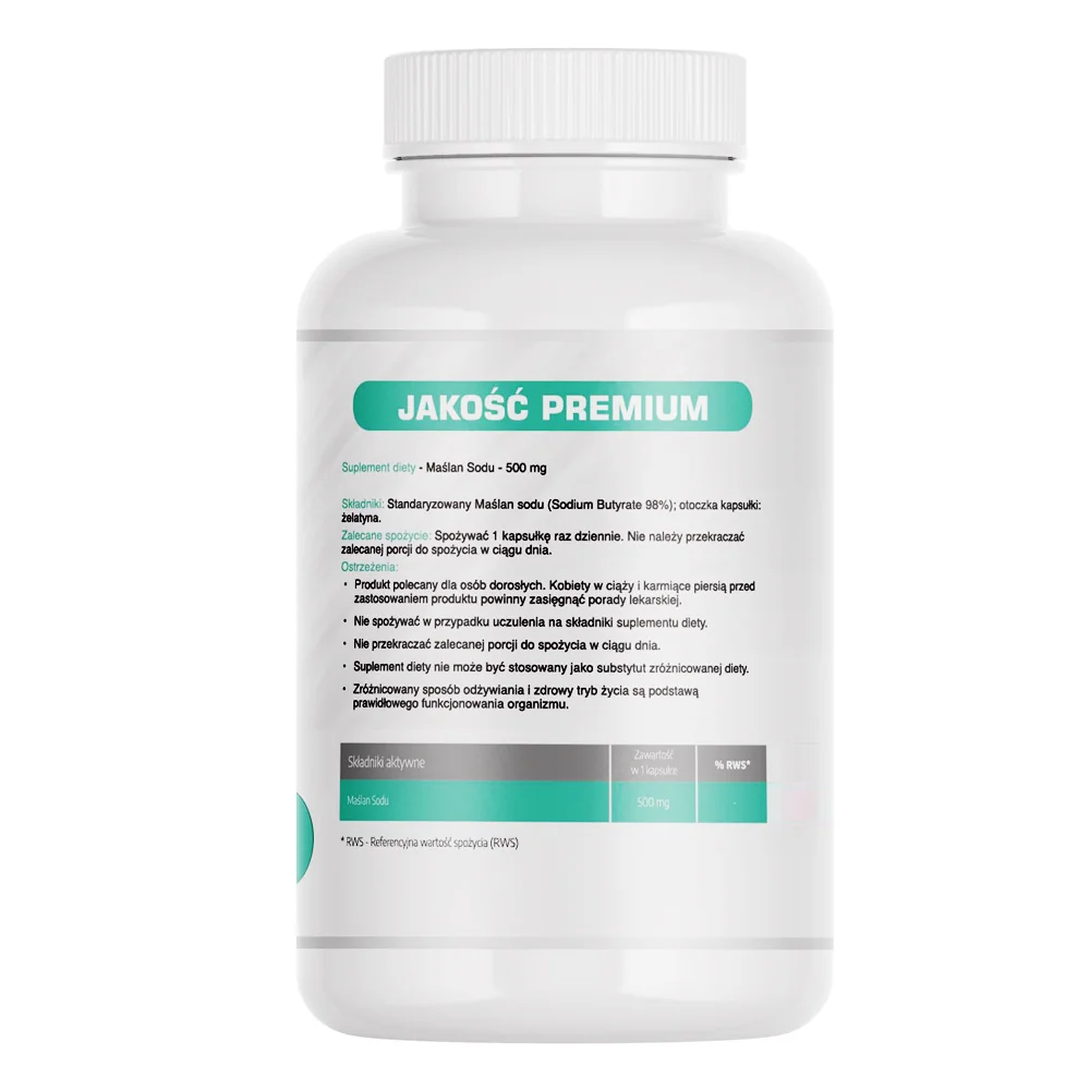 MedFuture Maślan Sodu 500 mg 60 kapsułek