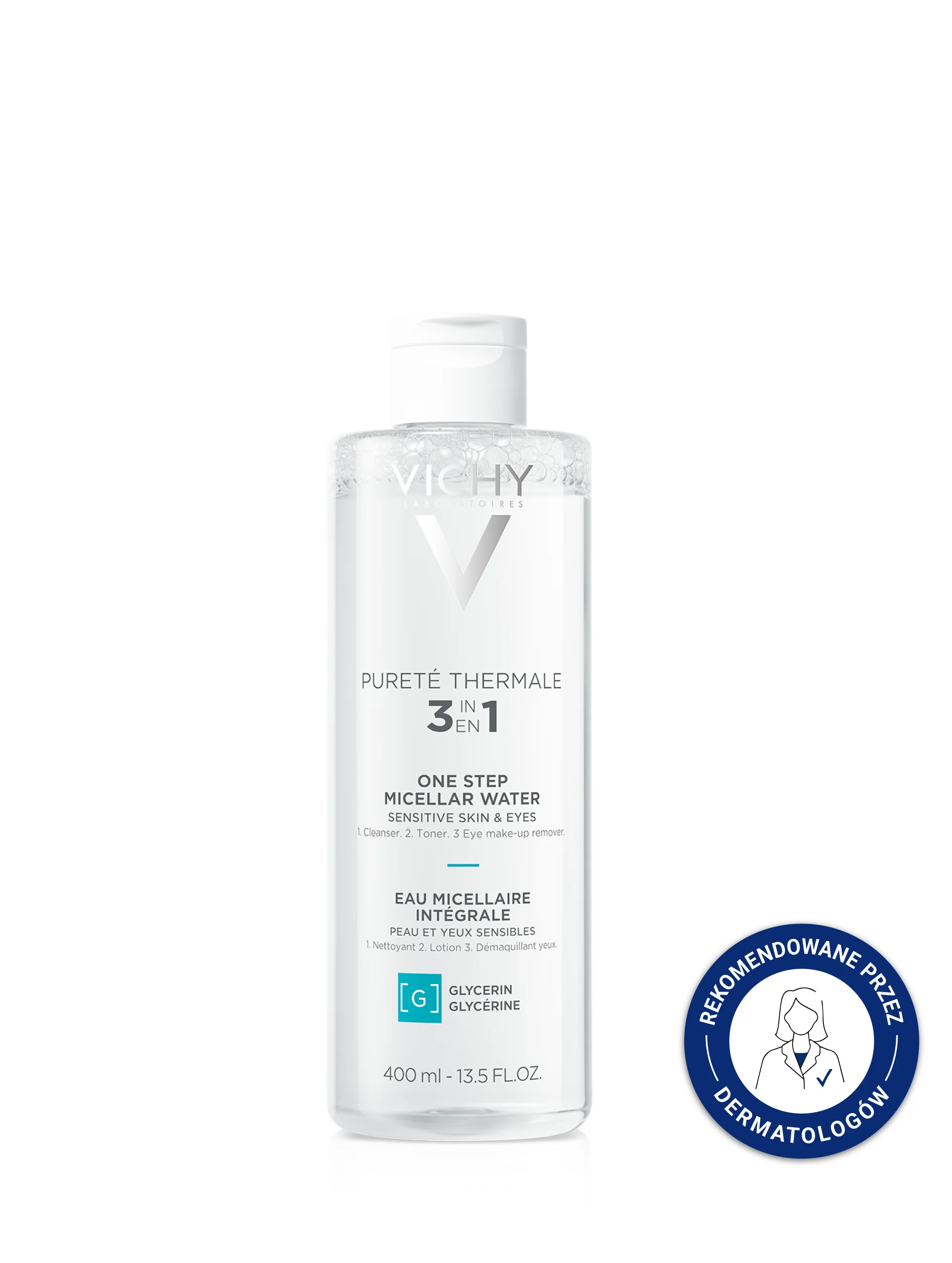 Vichy Purete Thermale płyn micelarny do skóry wrażliwej, 400 ml