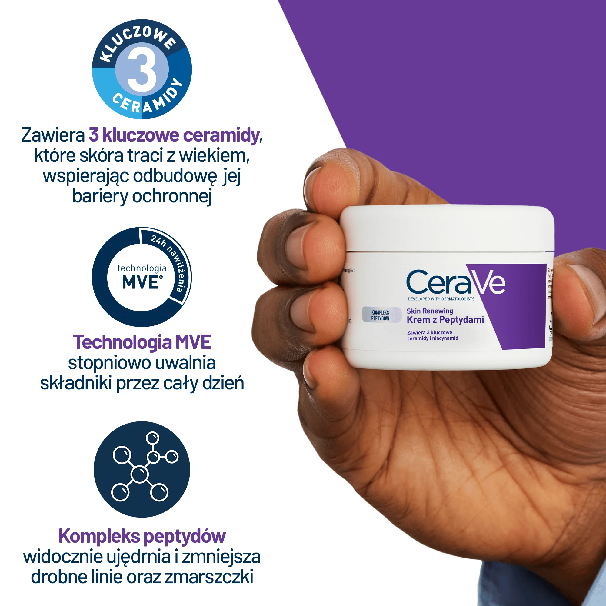 CeraVe Skin Renewing krem z peptydami, 48 g