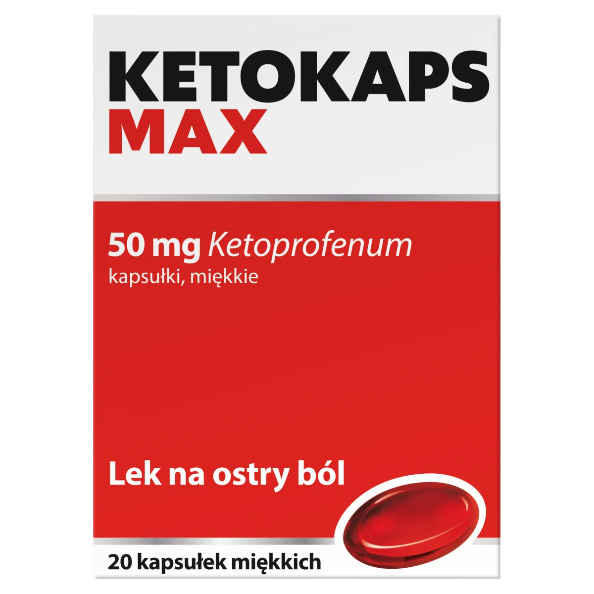 Ketokaps Max 50 mg 20 kapsułek miękkich