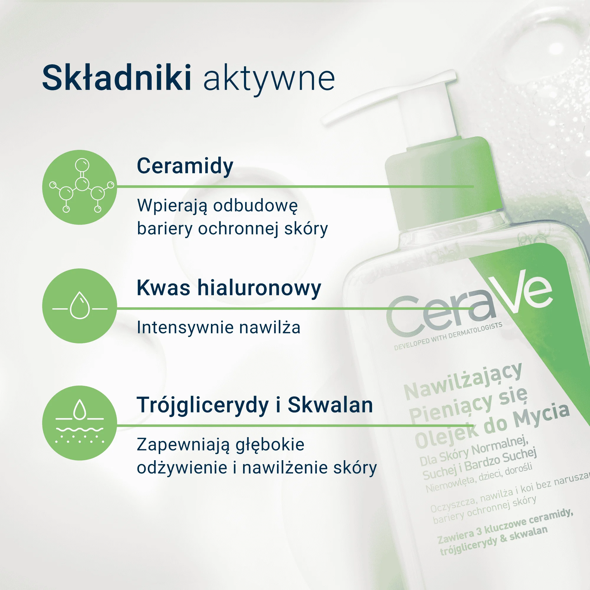 CeraVe nawilżający pieniący się olejek do mycia, 236 ml