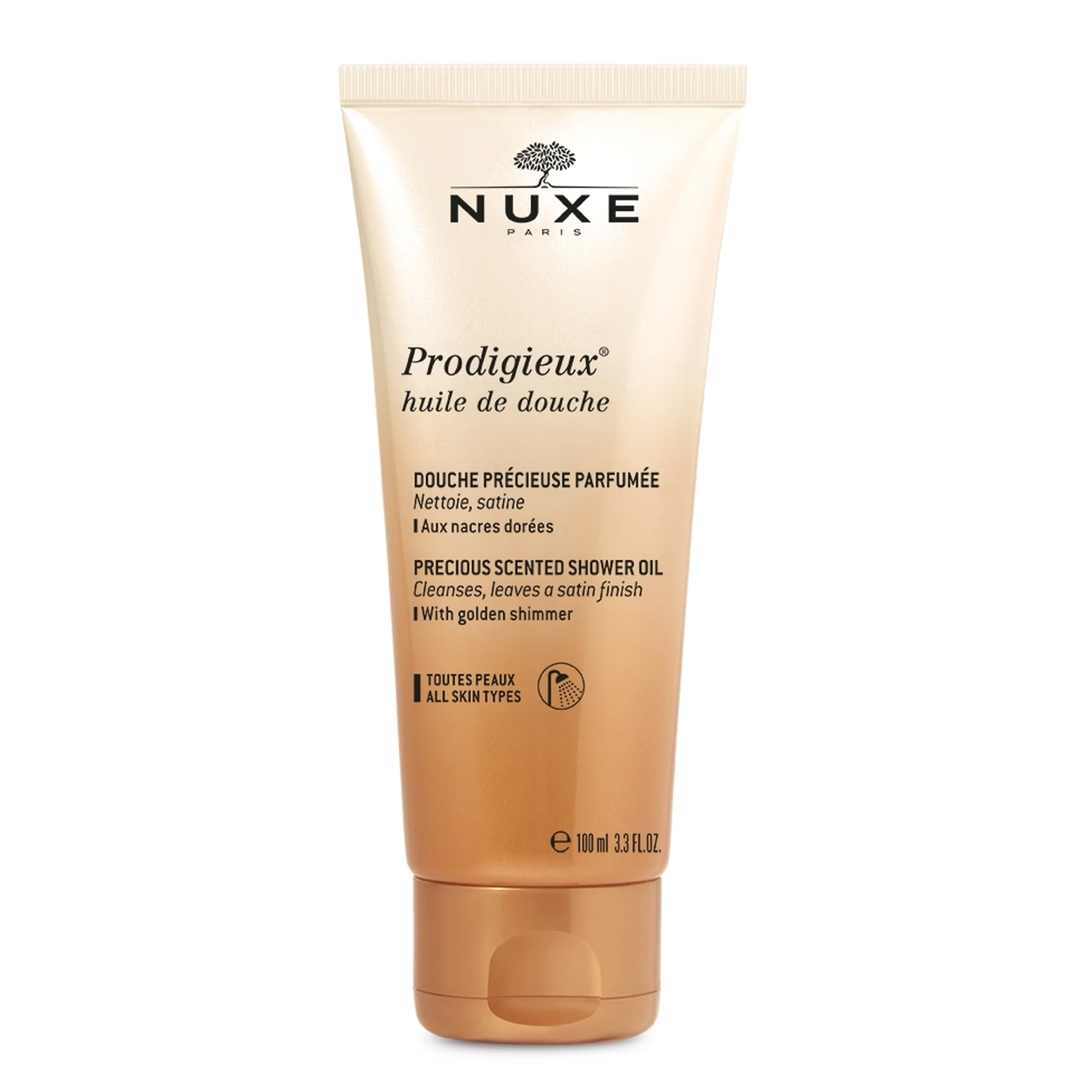 NUXE Huile Prodigieuse® Florale zestaw, suchy olejek, 100 ml + szampon do włosów, 30 ml + olejek pod prysznic, 100 ml