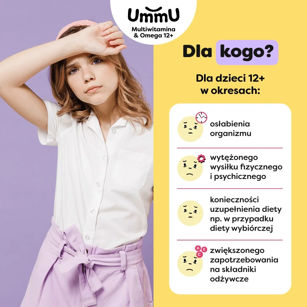 Ummu Multiwitamina & Omega 12+ 27 pastylek żelowych