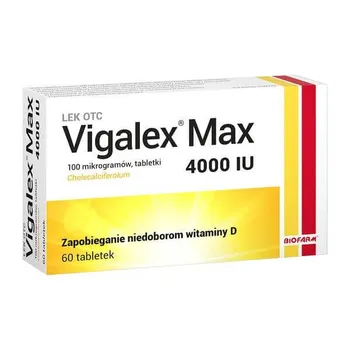 Vigalex Max, 4000 IU (100 µg), 60 tabletek 