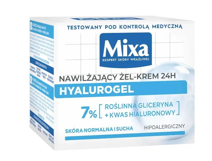 Mixa Hyalurogel żel-krem intensywnie nawilżający, 50 ml