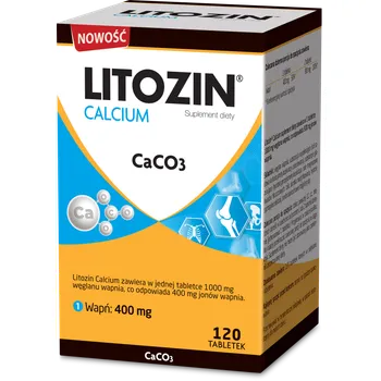 Litozin Calcium,. suplement diety, 120 tabletek 