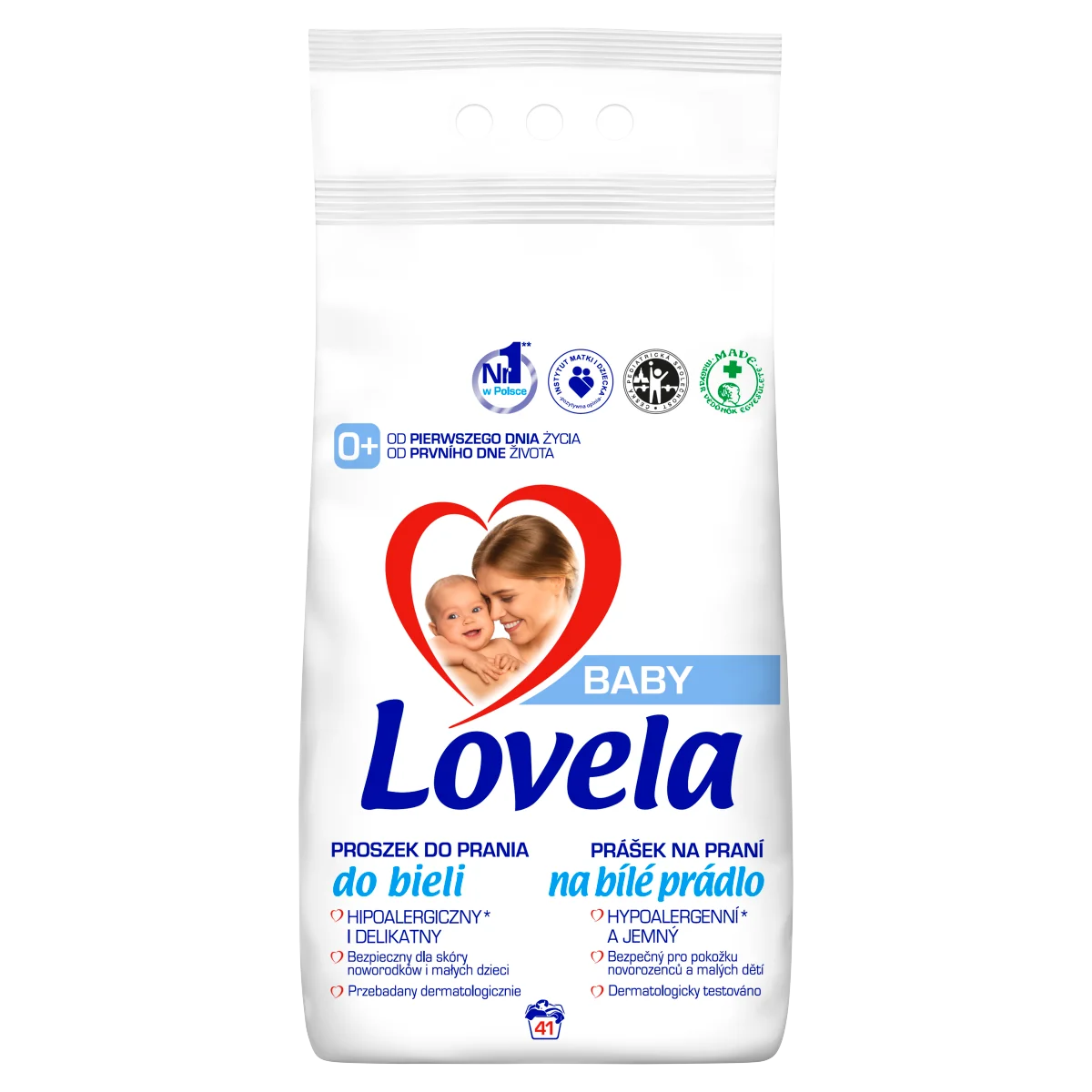 Lovela Baby hipoalergiczny proszek do prania białego 4,1 kg, 41 prań