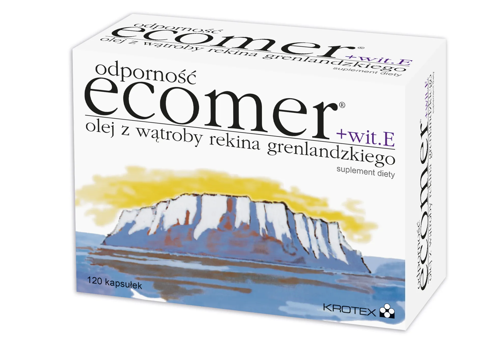 Odporność Ecomer + wit. E, suplement diety, 120 kapsułek
