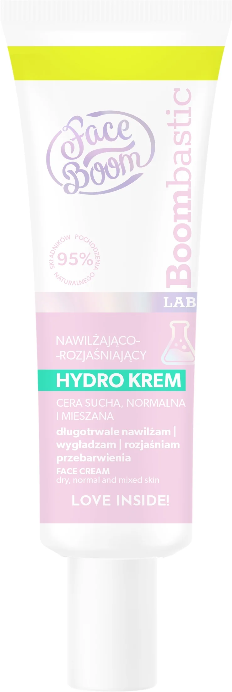 FaceBoom Boombastic Lab nawilżająco-rozjaśniający hydro-krem, 50 ml