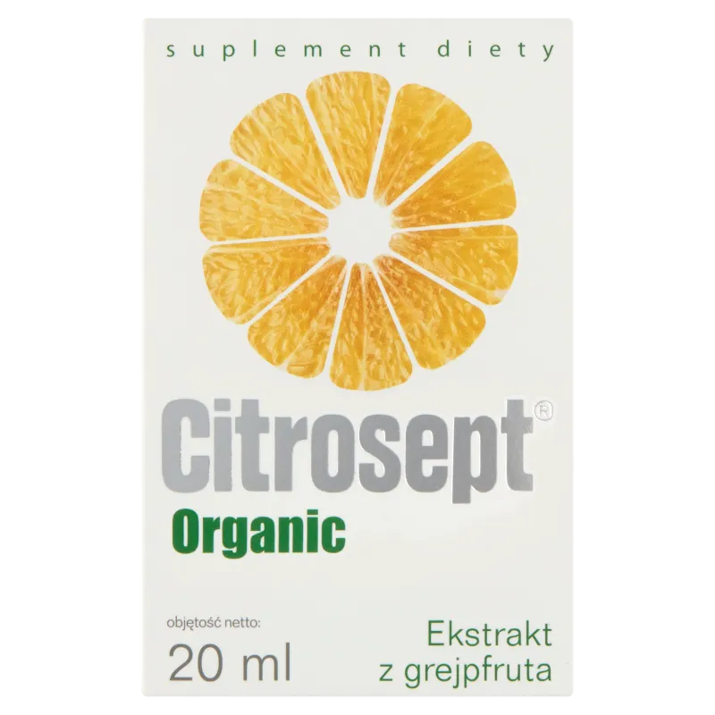 Citrosept Organic, ekstrakt z grejpfruta, 20 ml 