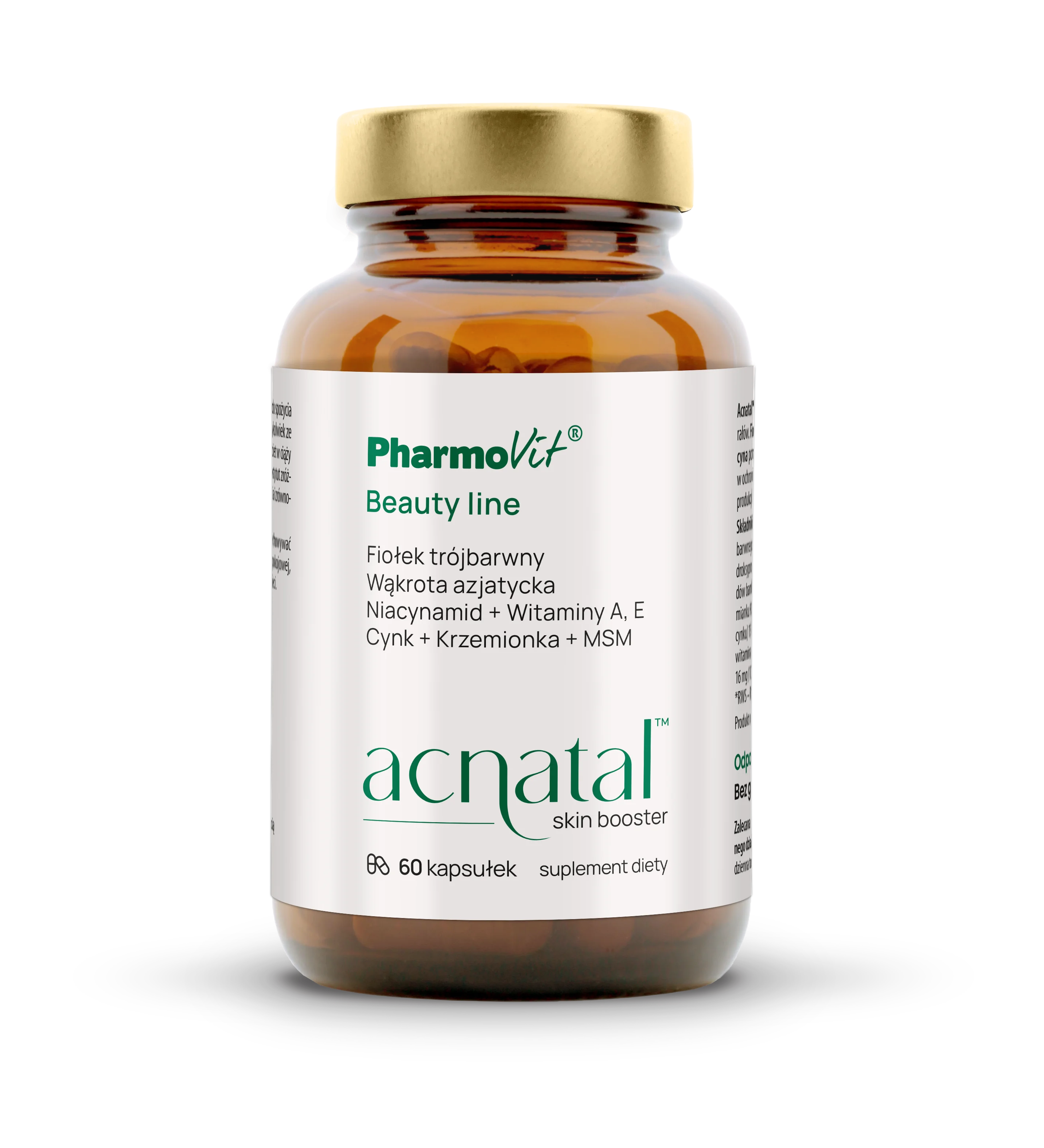 PharmoVit® Beauty Line Acnatal™ Skin booster 60 kapsułek