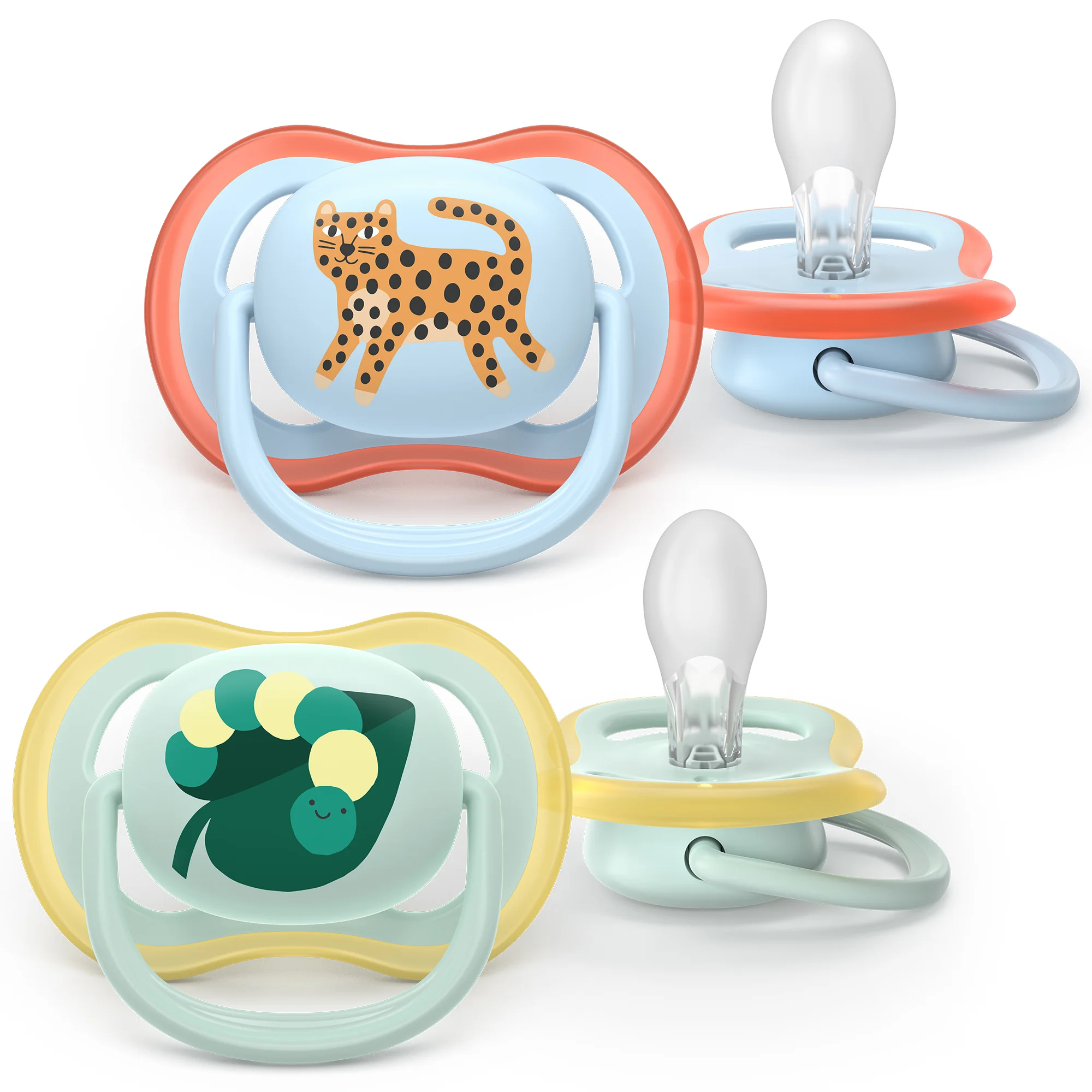 Philips Avent Ultra Air ortodontyczny smoczek uspokajający 0-6 m, 2 sztuki