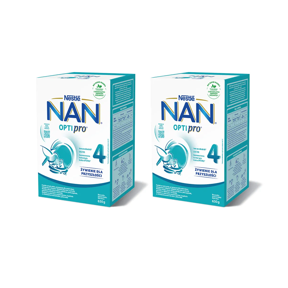 Nestle NAN Optipro 4 mleko modyfikowane dla dzieci po 2. roku życia, 2x650 g