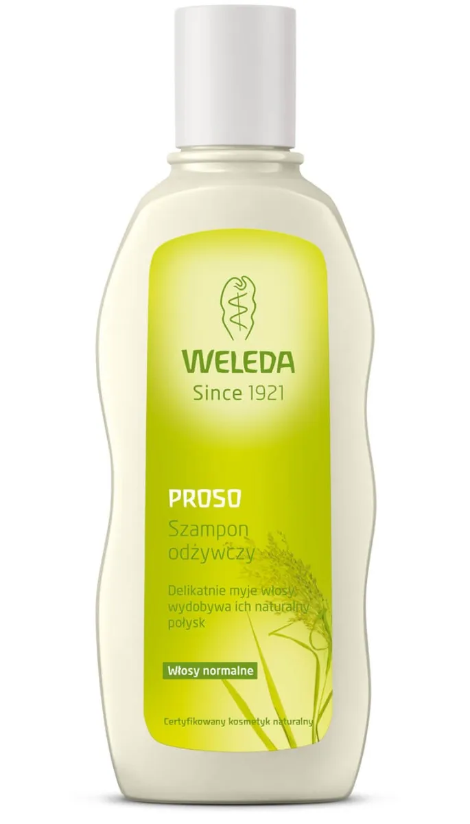 Weleda, odżywczy szampon z prosem do włosów normalnych, 190 ml