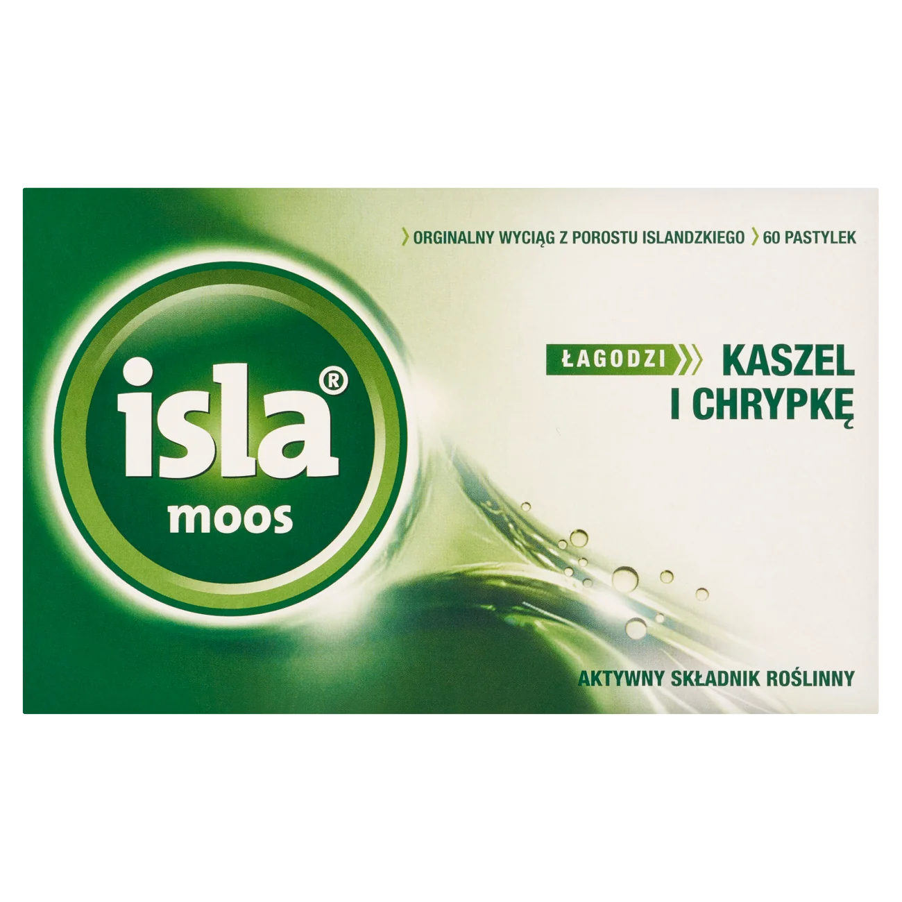 isla® moos smak neutralny, 60 pastylek do ssania